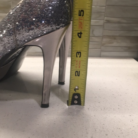 Guess Silver Glitter Heels - Picture 7 of 8